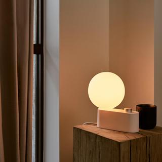Alumina Table Lamp with Sphere IV Bulb