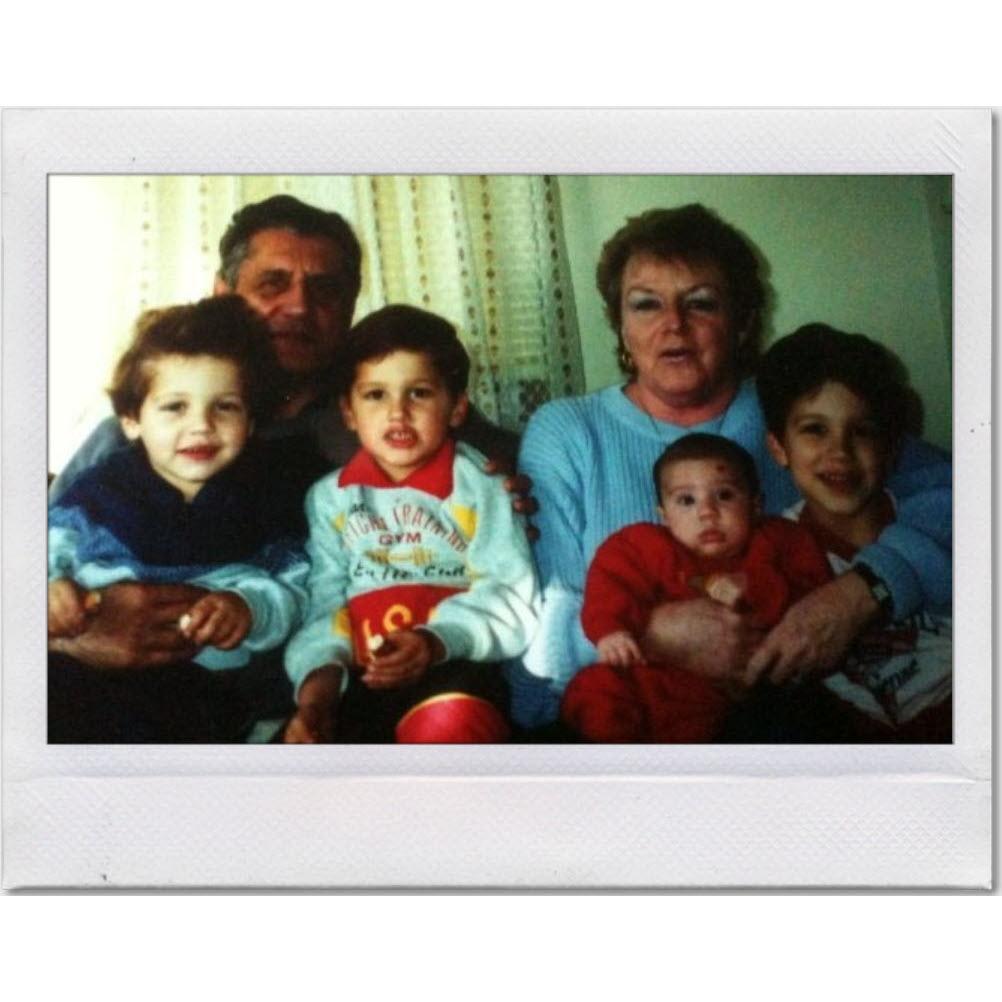 Mark, Grampa, Mike, Grandma, Chris & Tom