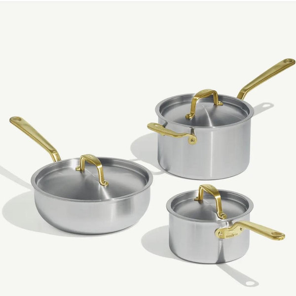 The Stainless Saucepan Set | Made In