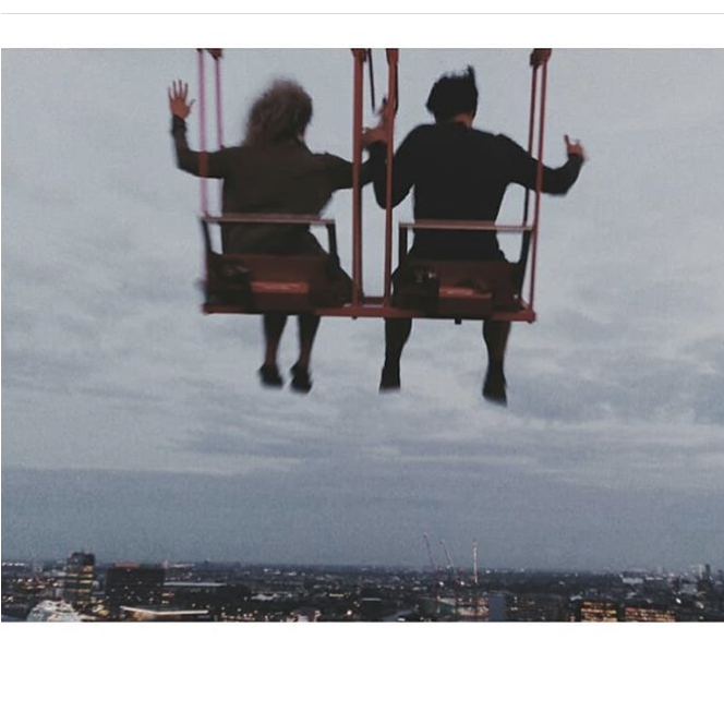 We went on the highest swing in Europe while we were in Amsterdam