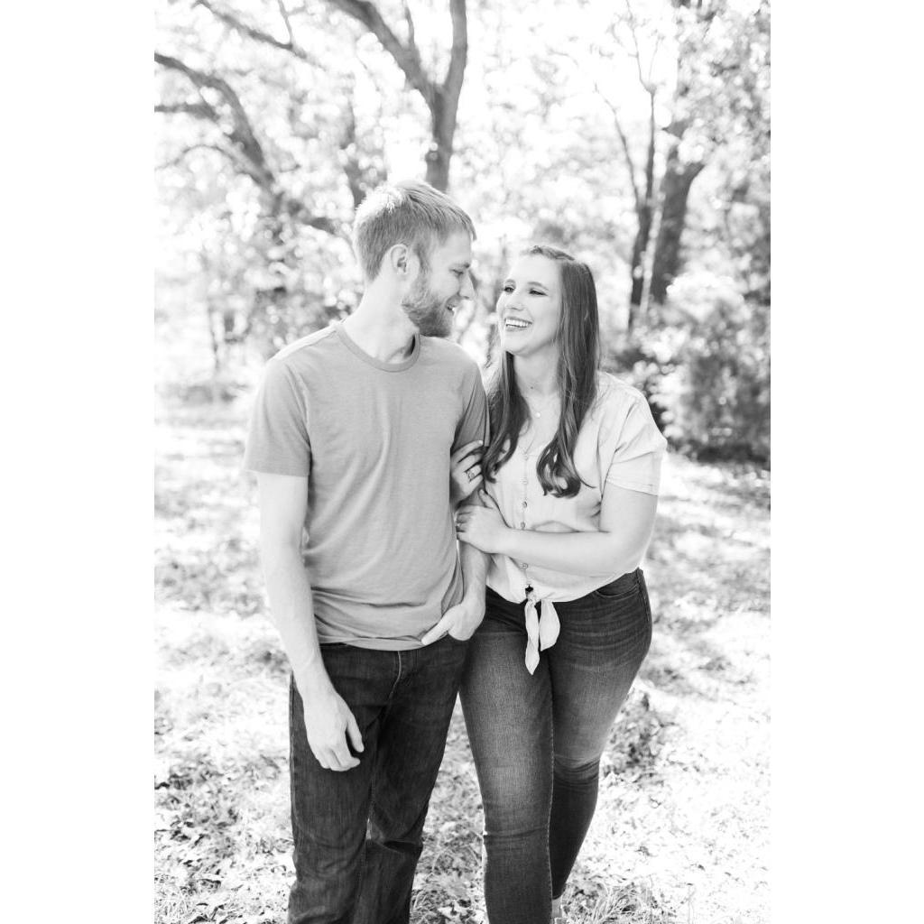 Engagement photos at Mel Mel's house-- October 2019