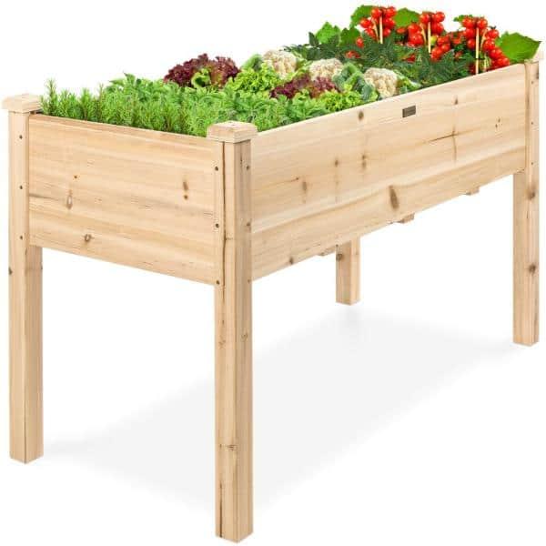Wood Raised Garden Bed
