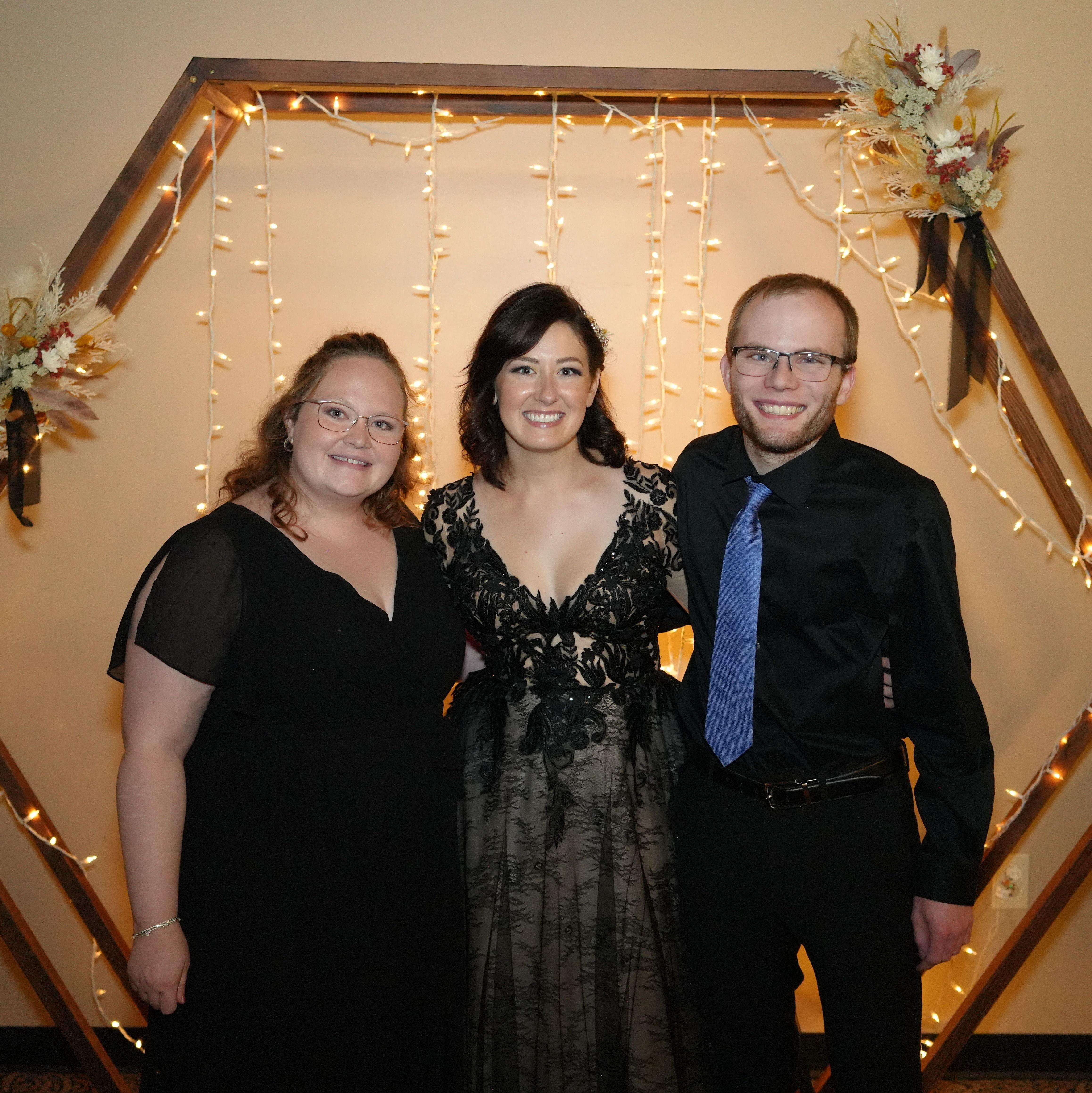 Us with our friend Madi, who brought us together!