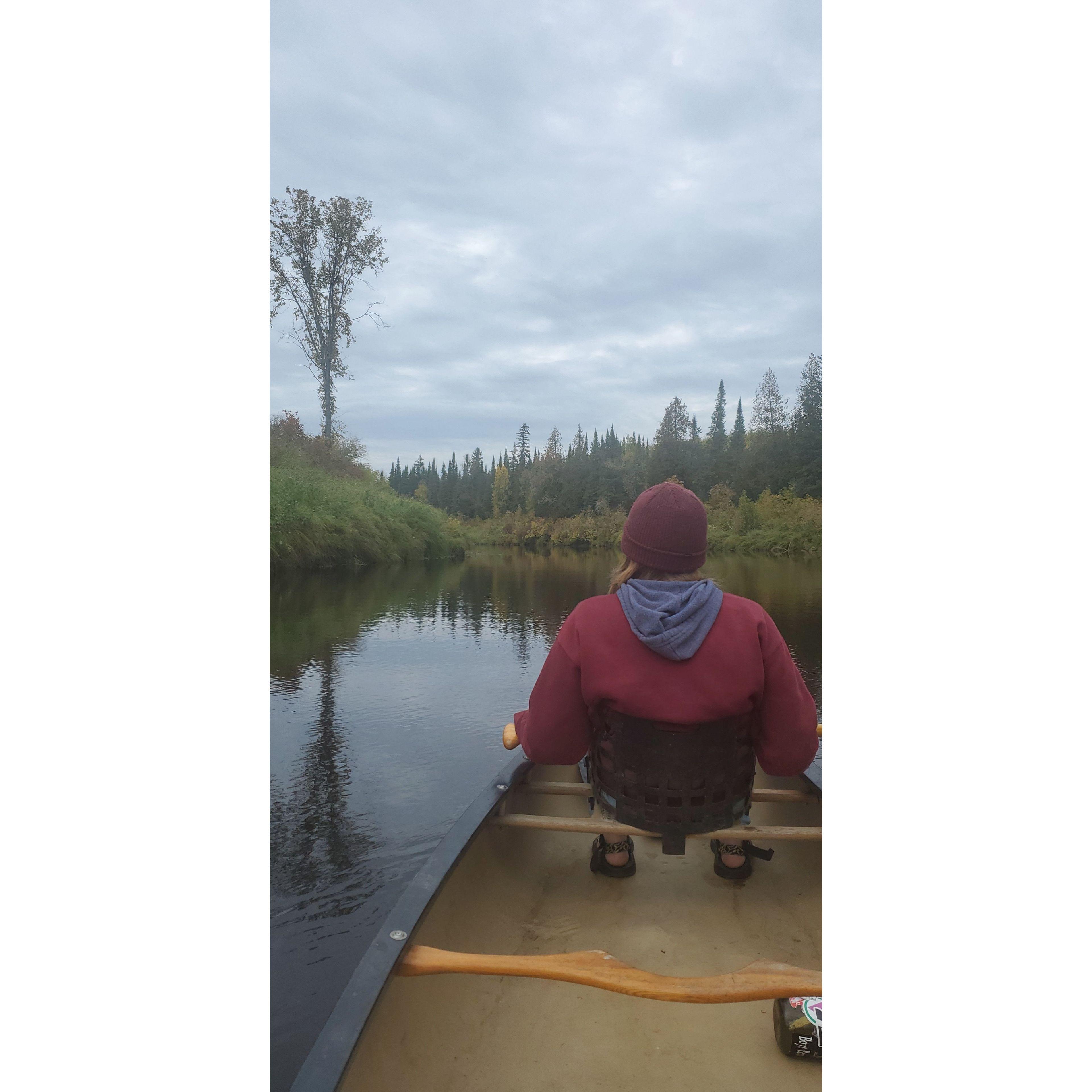 Canoeing on the Little Fork River October 2022