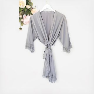 Satin Lace Robe