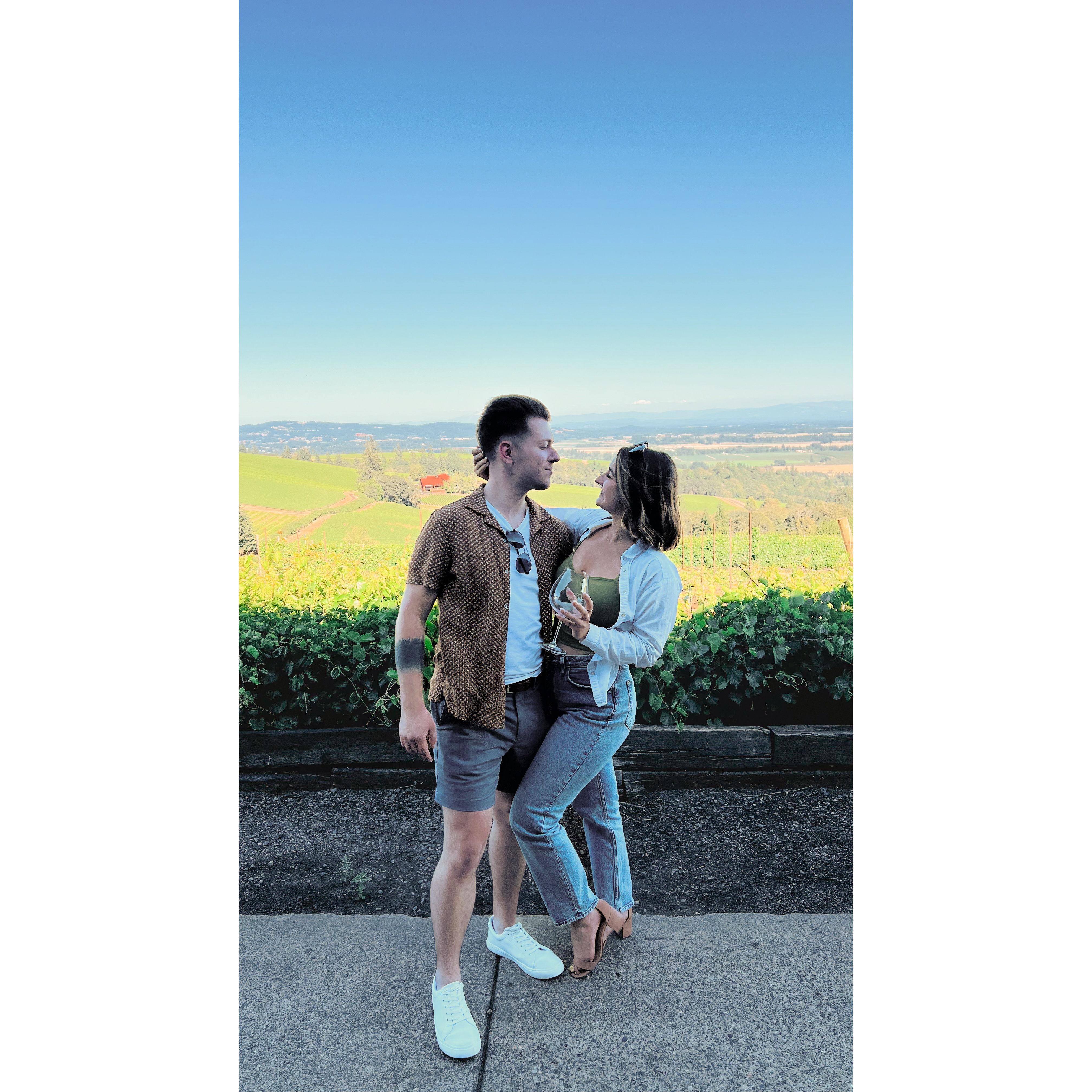 Our 5 year anniversary trip to the Willamette Valley in Oregon, 2022