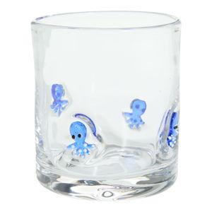 Octopus Charm Inlay Double Old Fashioned Glass