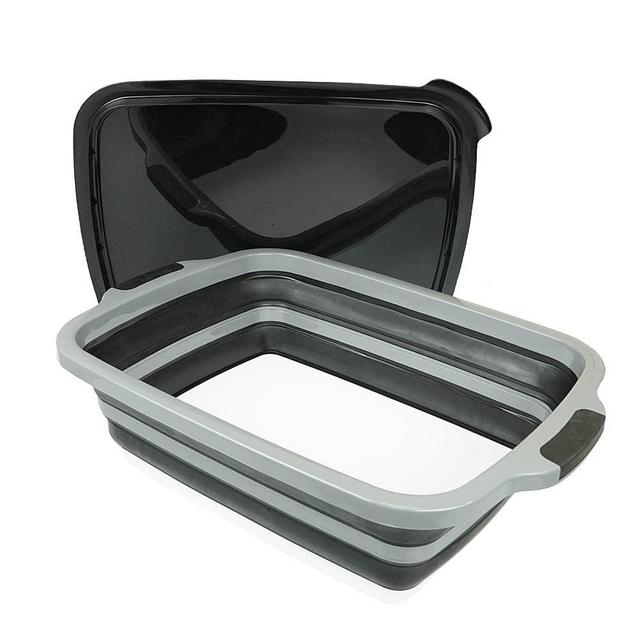 DripEz XL BBQ Prep Tub w/Black Lid and Built-in Cutting Board TUBLDXL-12-BL