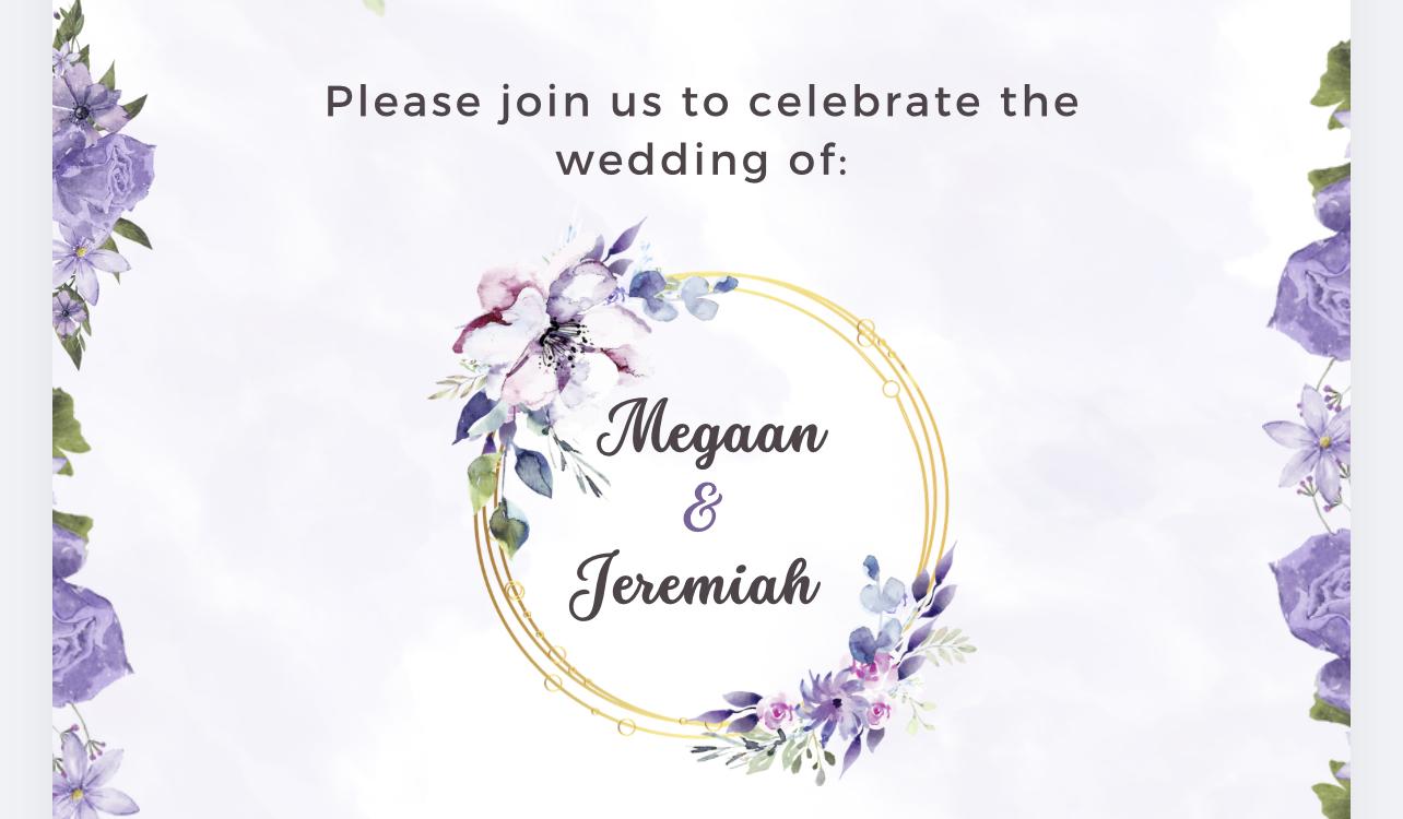 The Wedding Website of Megaan Salazar and Jeremiah Mcewen