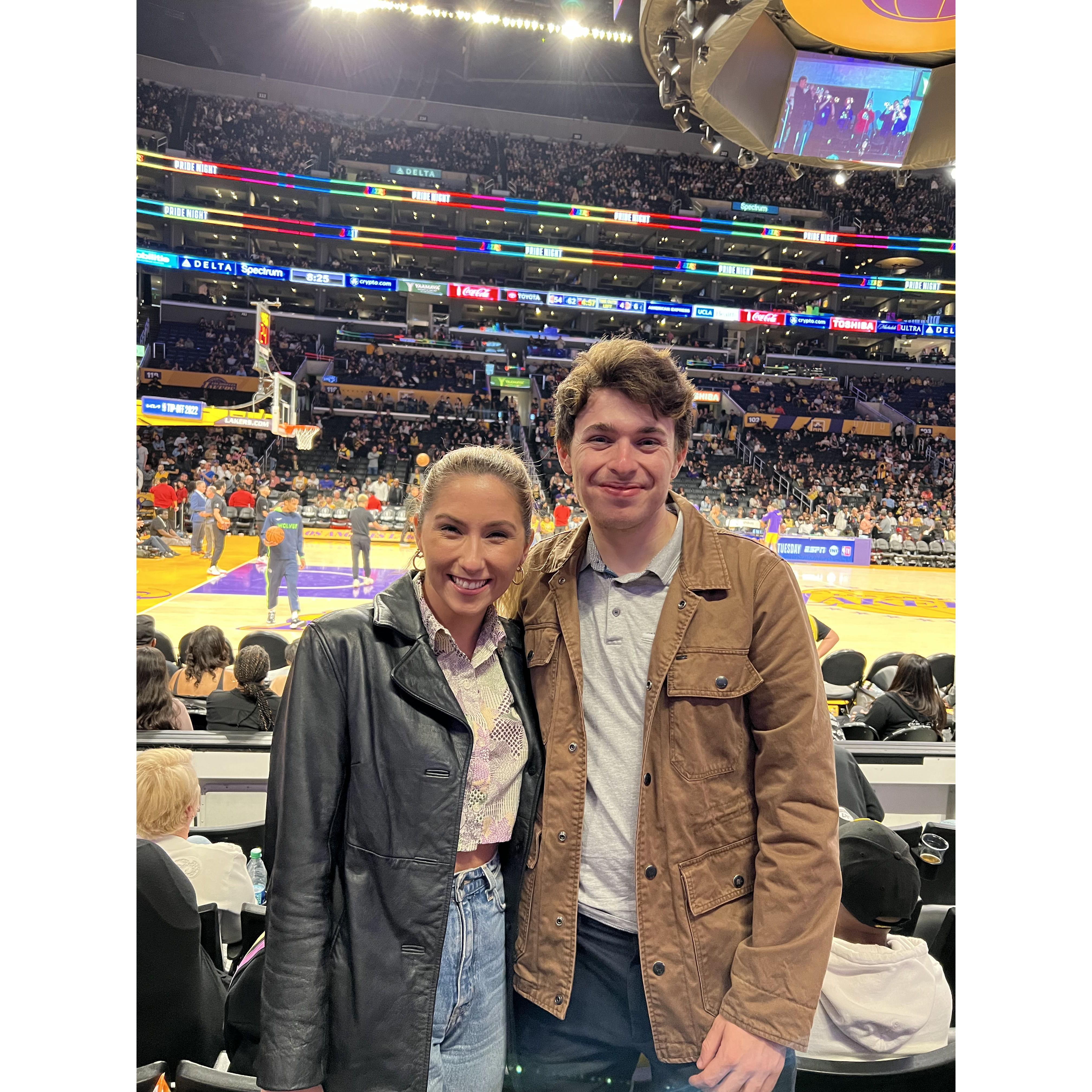 For the second year in a row enjoying a Lakers Game in Preseason Fall 2022!