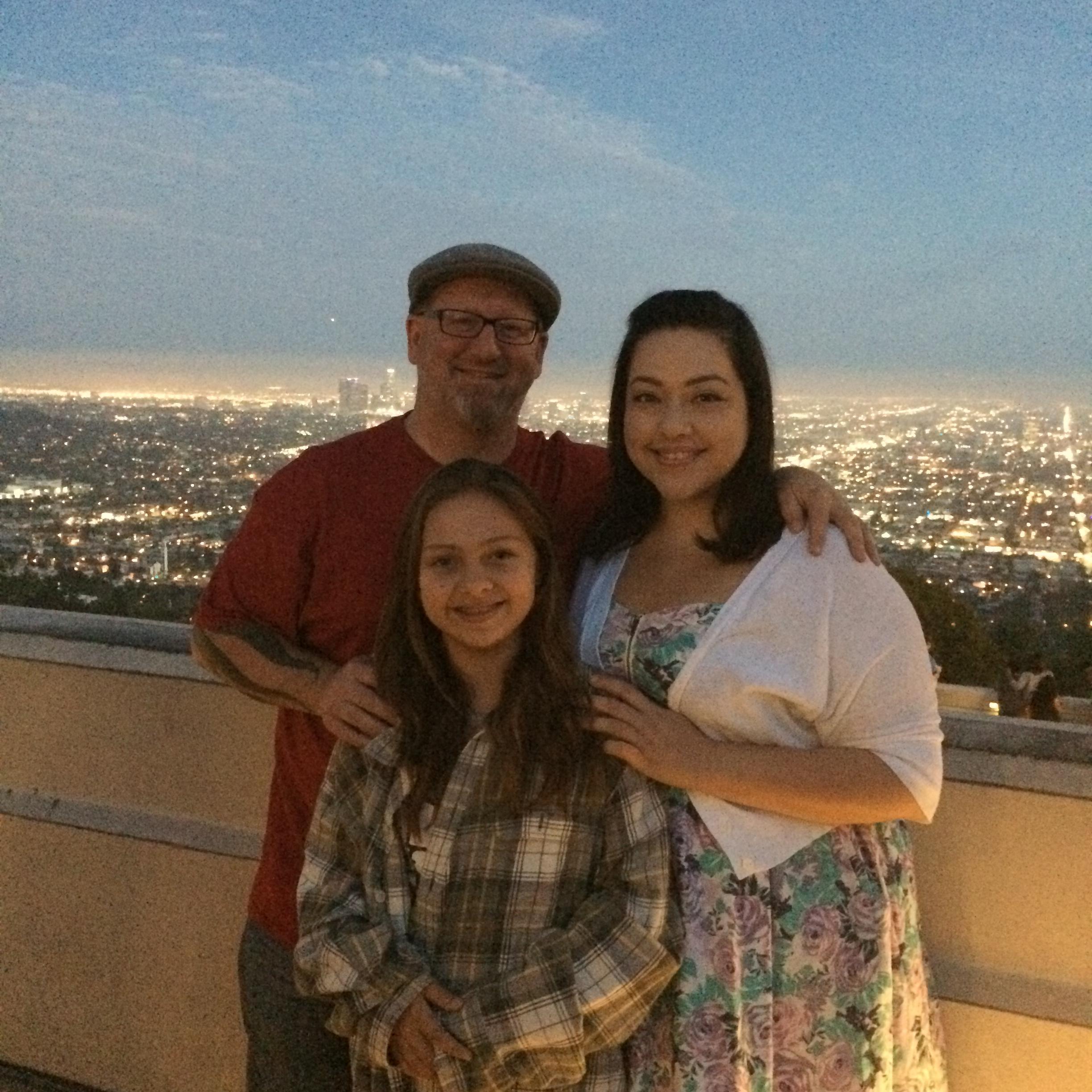 After we just finished viewing Uranus at the Griffith Observatory. :)