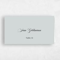 Grey Wedding Place Card - Kellan