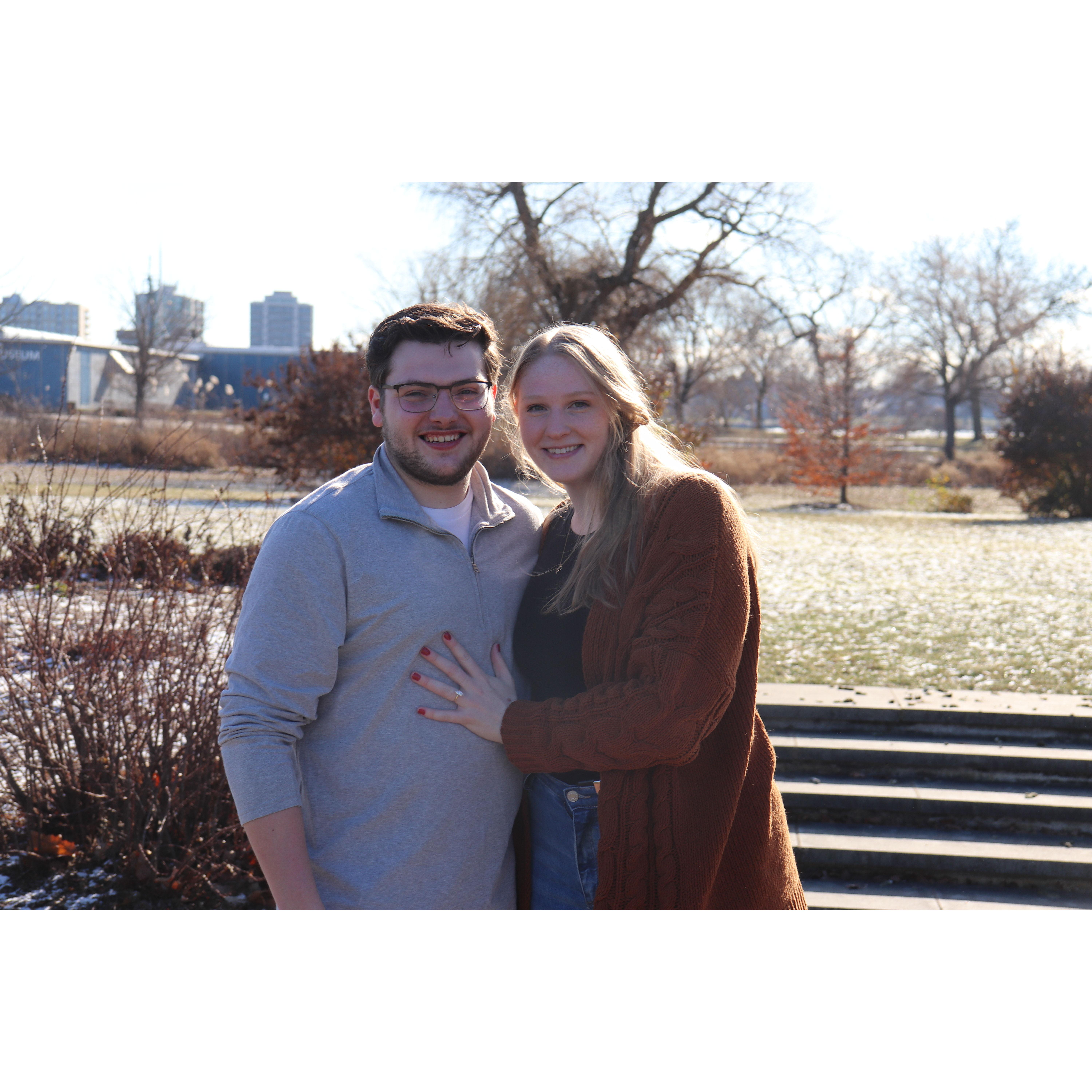 The moment right after saying "YES"!