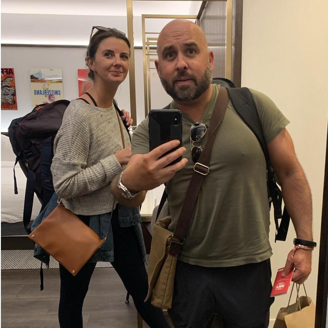 After running a total of 3 miles with our backpacks through JFK trying to make our connecting flight, we made the most of being stranded and got a room at the incredible TWA hotel.