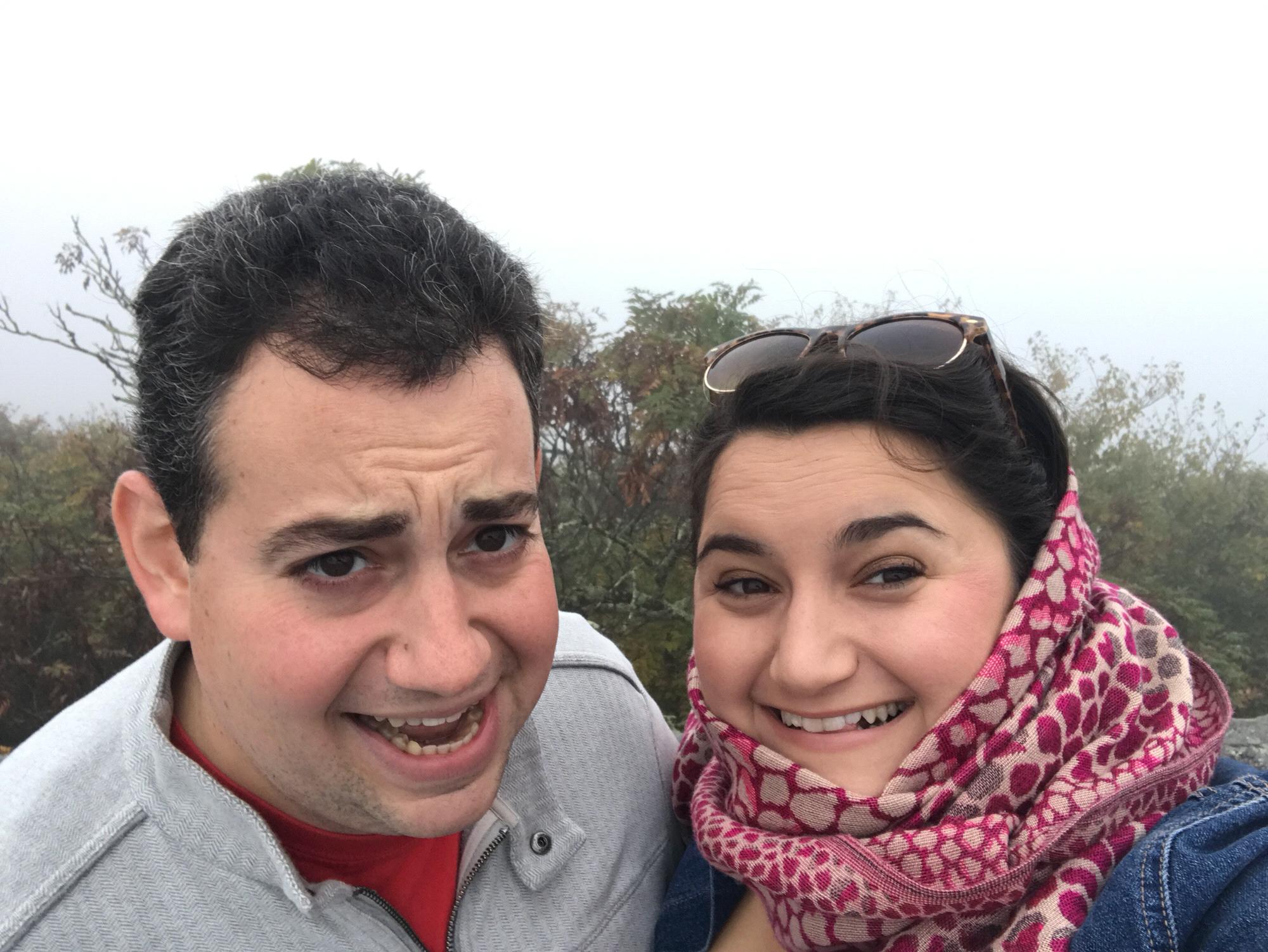 Things were surprisingly cold inside a cloud while on the Blue Ridge Parkway