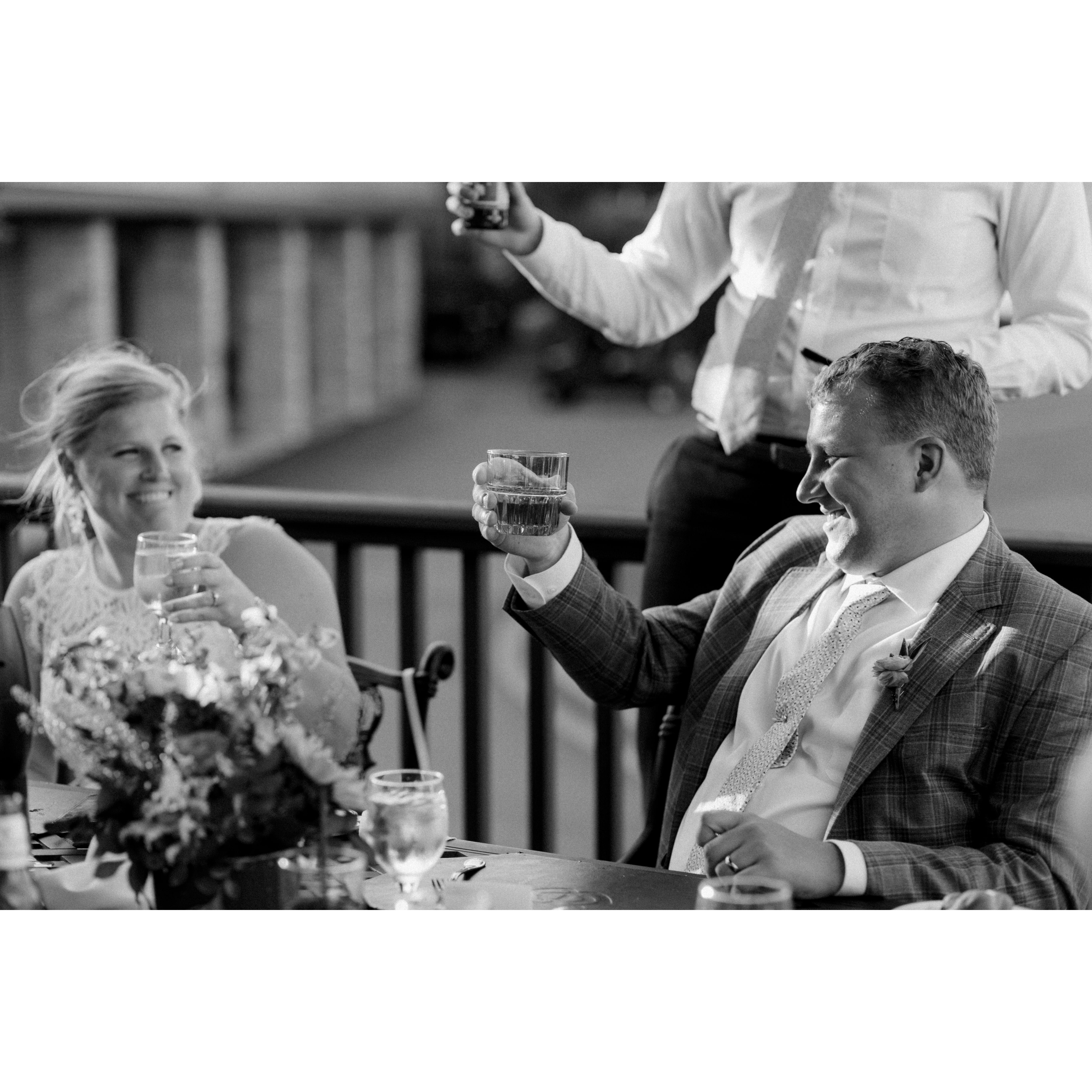 Cheers to a lifetime of happiness!