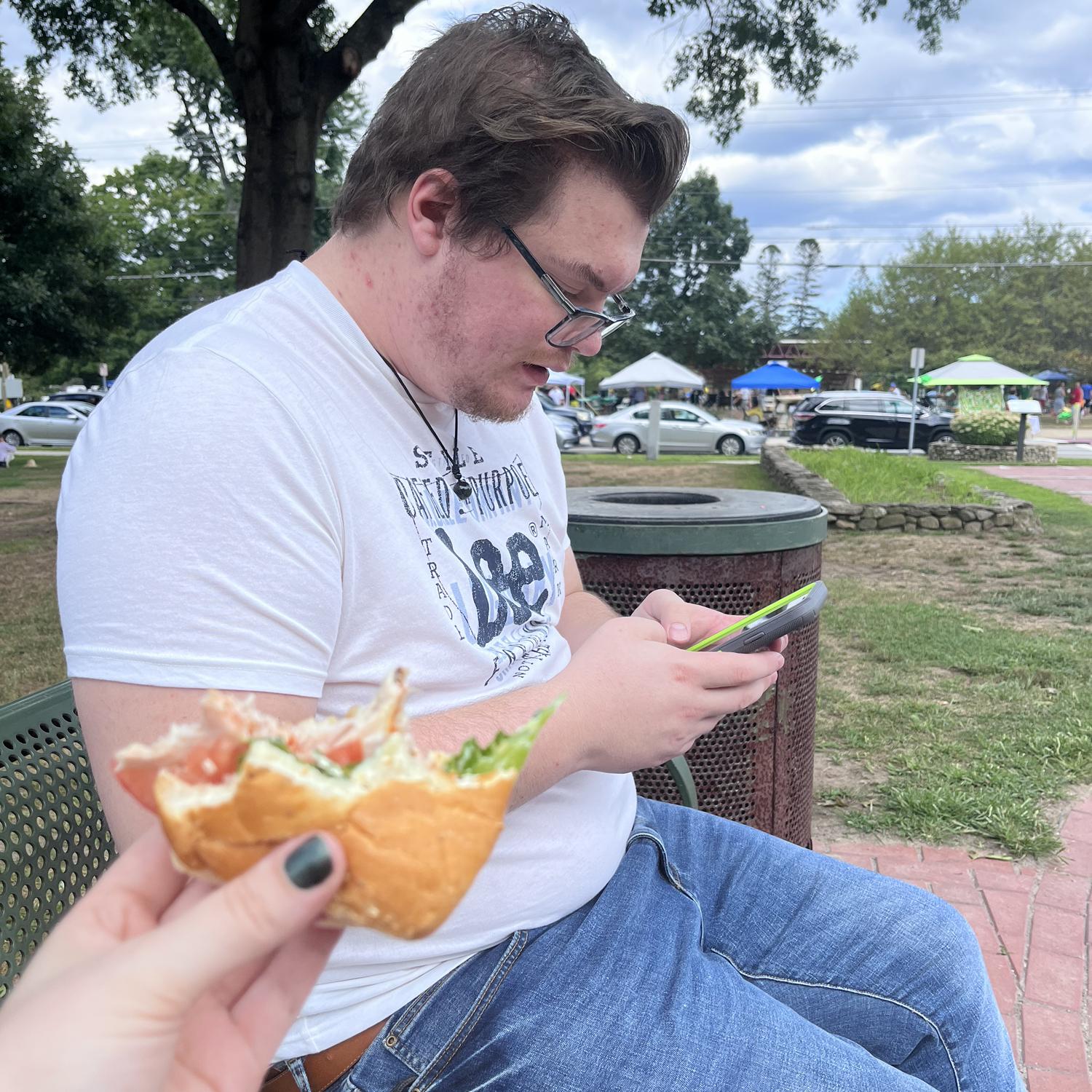 Sandwiches before chad proposed!