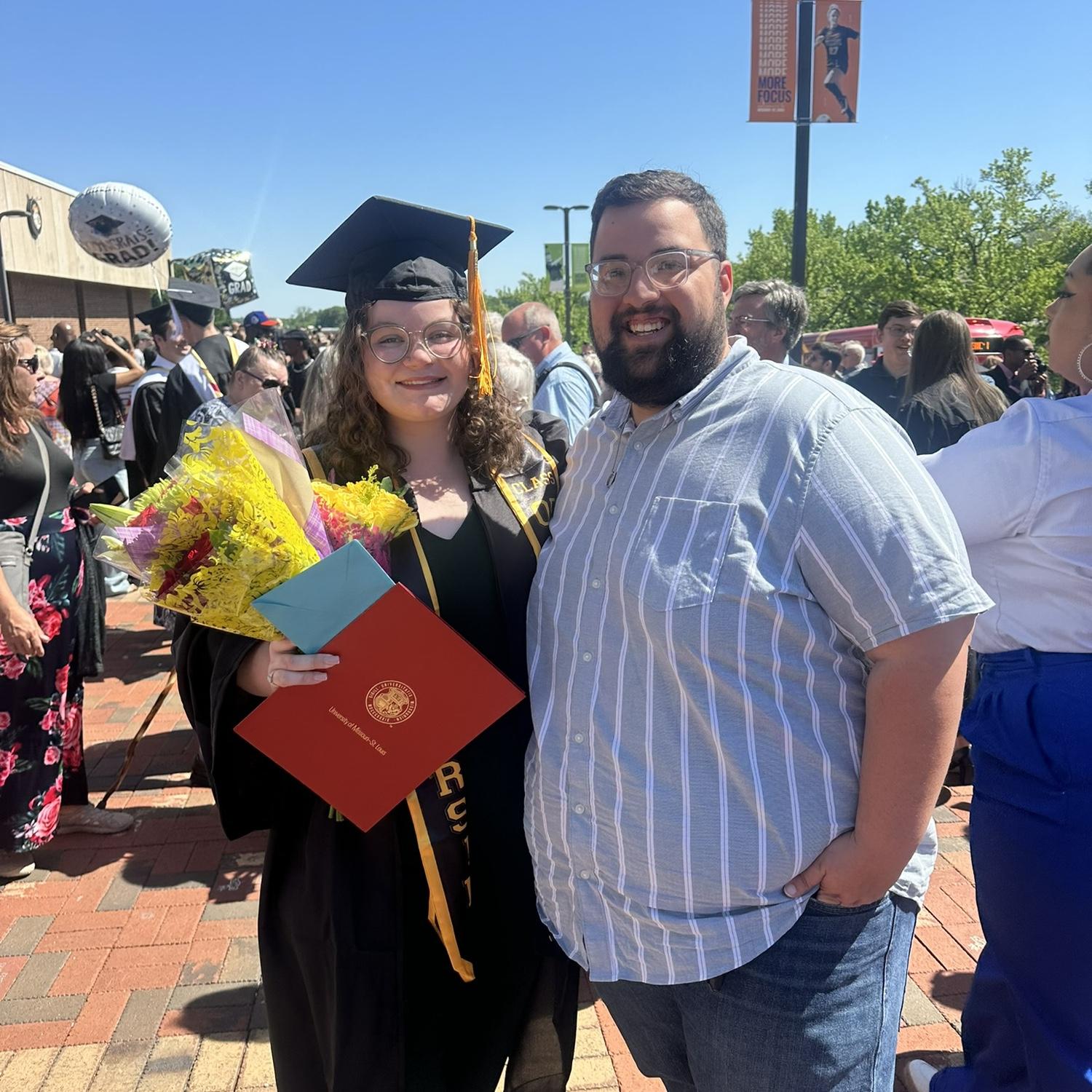 Clarissa graduated from nursing school! Dylan was with her every step of the way 🤍
