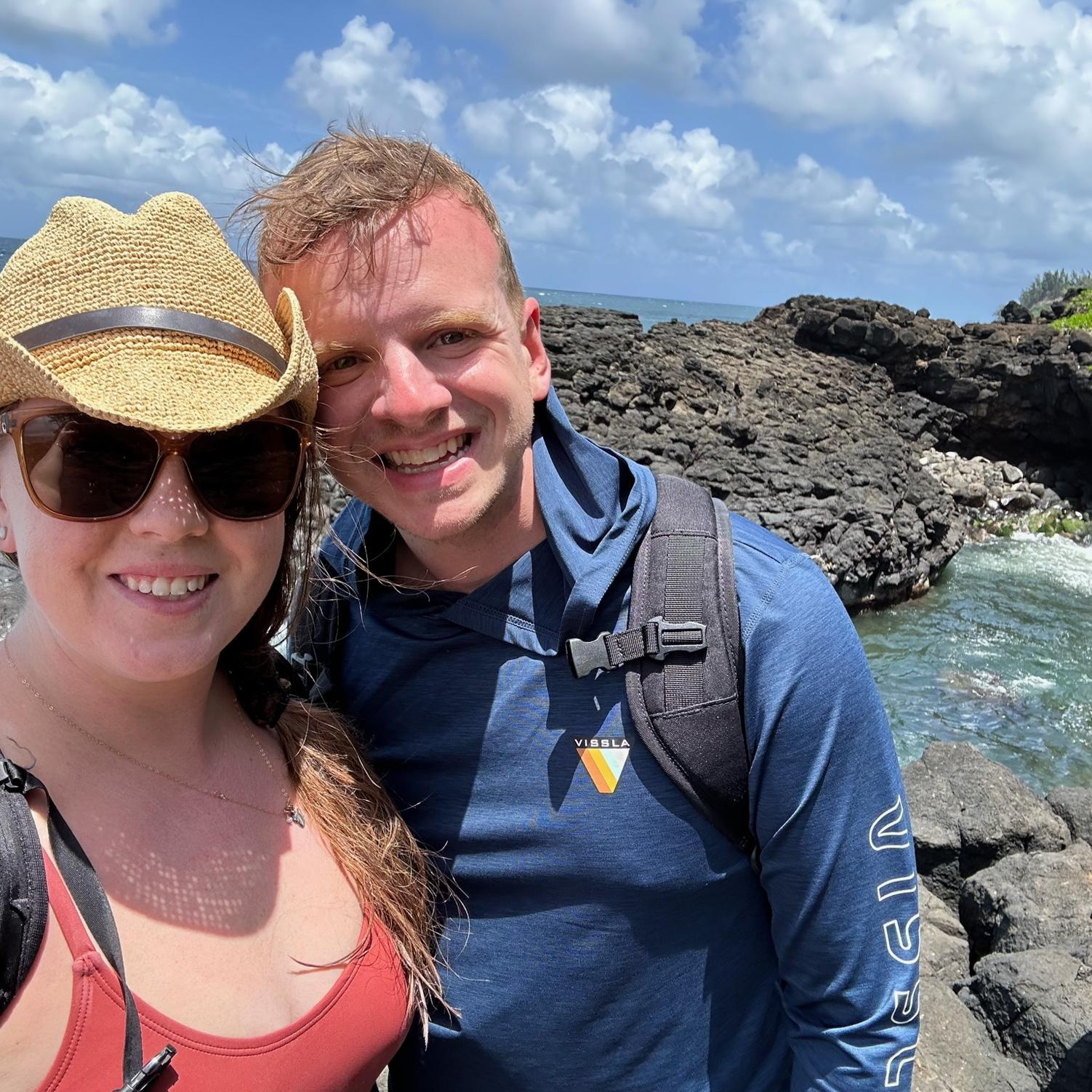 This was a special spot we hiked to in Kauai called The Queen's Bath where we swam in beautiful tidal pools.