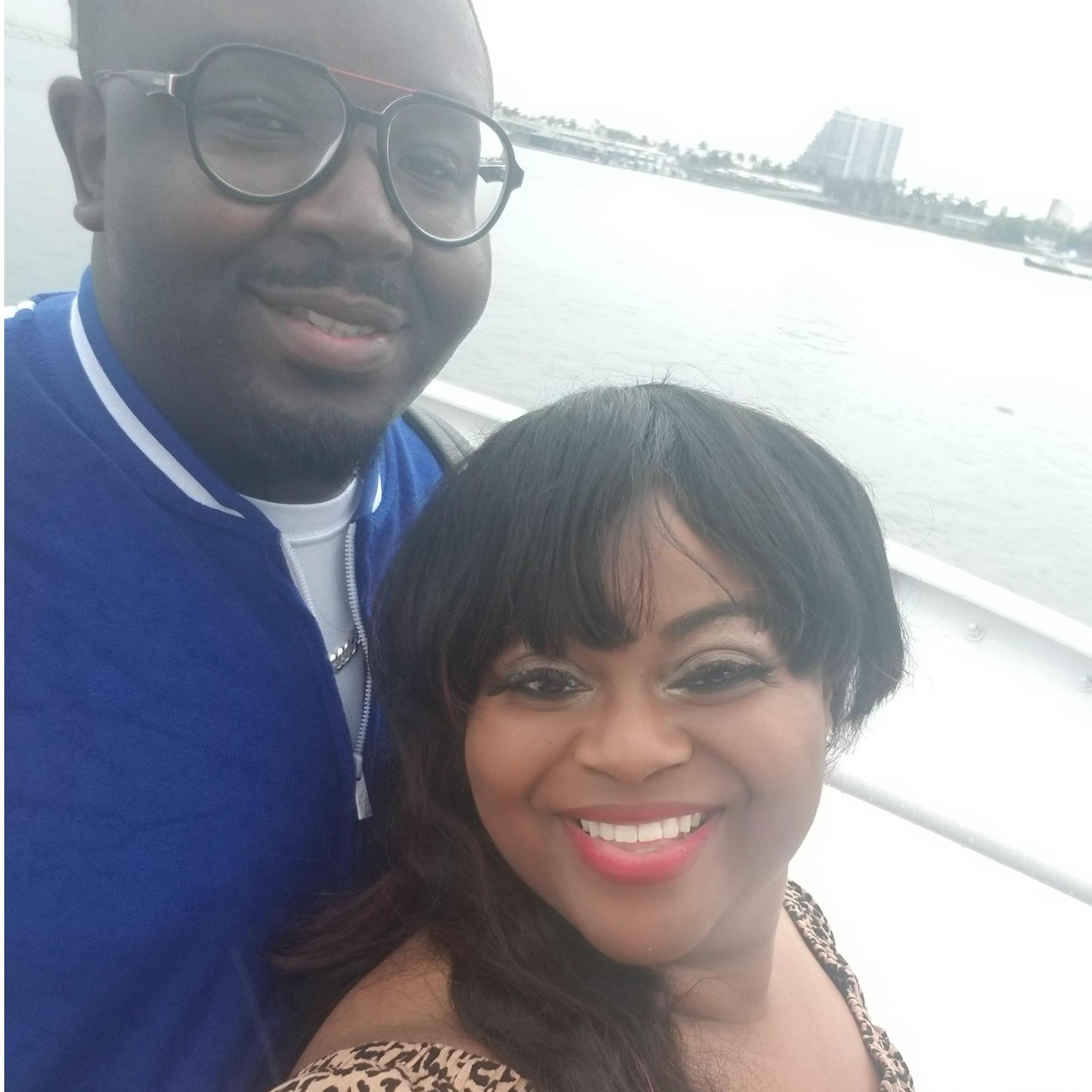 In Miami... sailing on Abdul's Birthday!