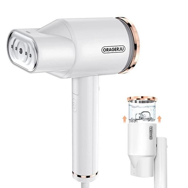 Portable Steamer for Clothes, Oragerju 2 in 1 Handheld Steamer and Iron, 15s Fast Heat-up, 2 Steam Modes, 1200w Auto Shut-Off Garment Steamer for Travel and Home, 170ML