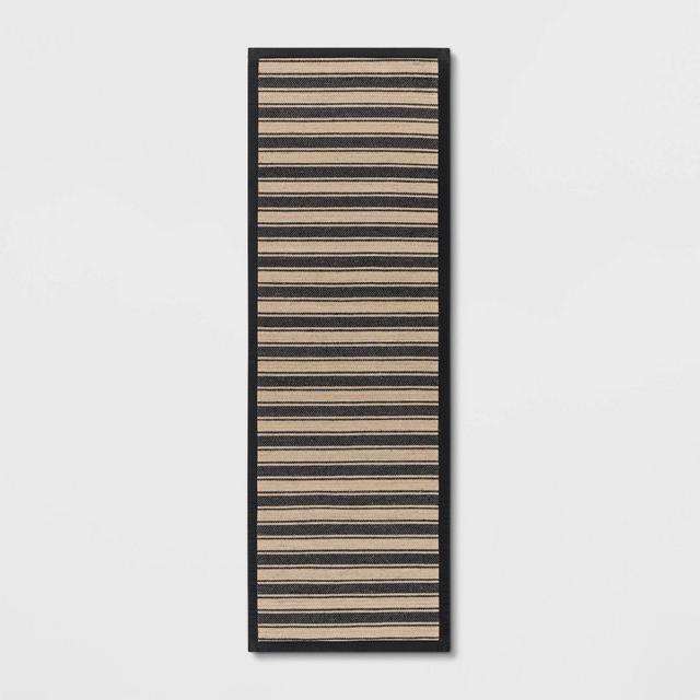 60" x 20" Vintage Striped Runner Rug Black/Brown - Threshold™