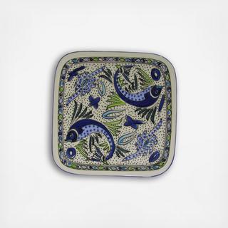 Aqua Fish Square Platter
