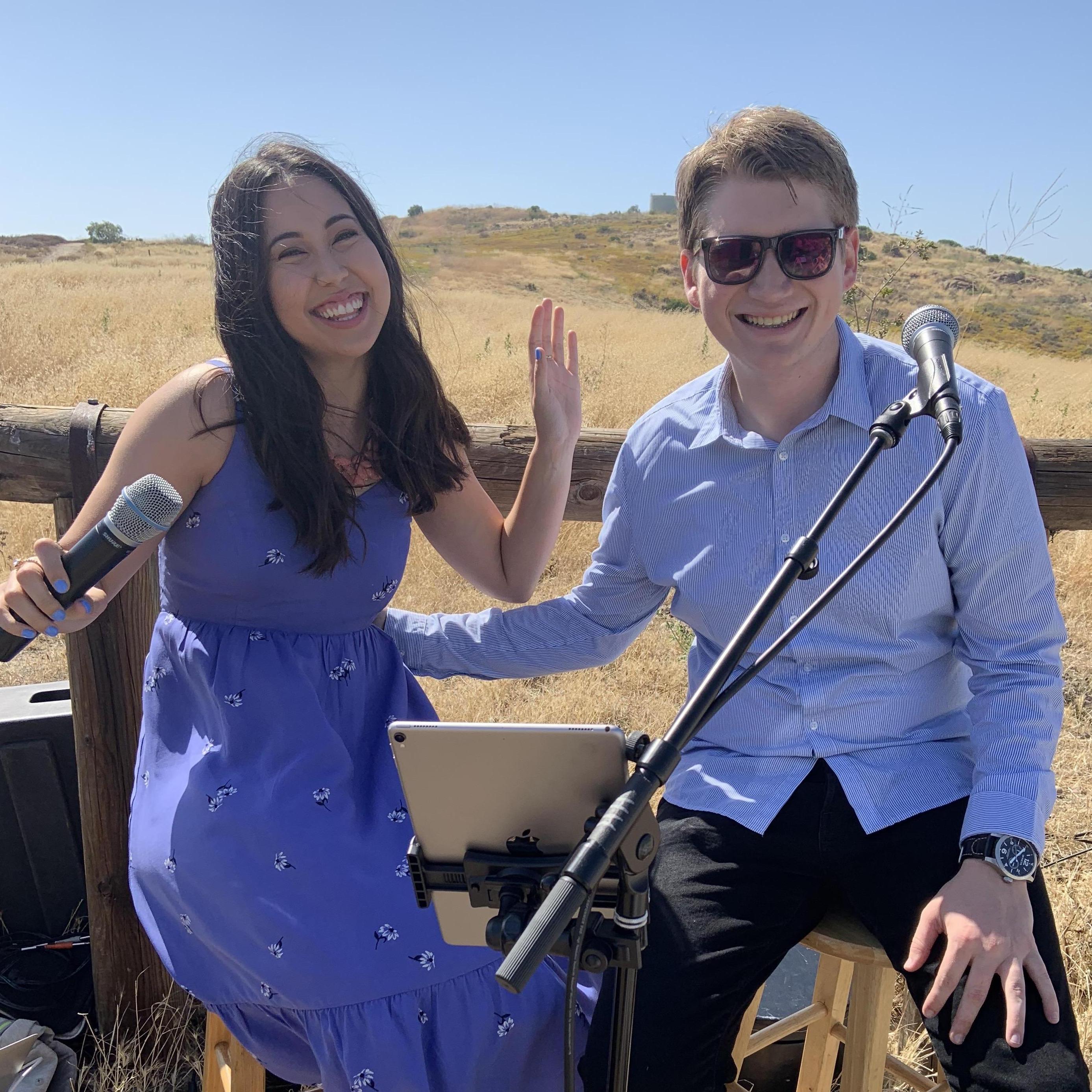 June 2019 - Singing at a friend's wedding