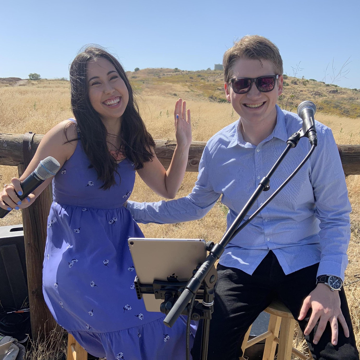 June 2019 - Singing at a friend's wedding