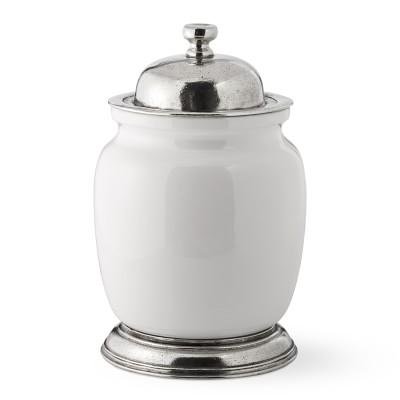 Valpeltro Tuscan Ceramic & Pewter Jar