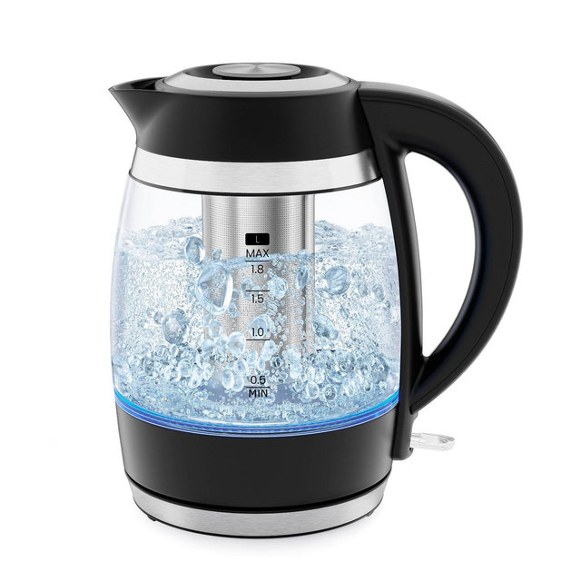 Chefman Fast-Boil 1.8L Infuser Kettle Black