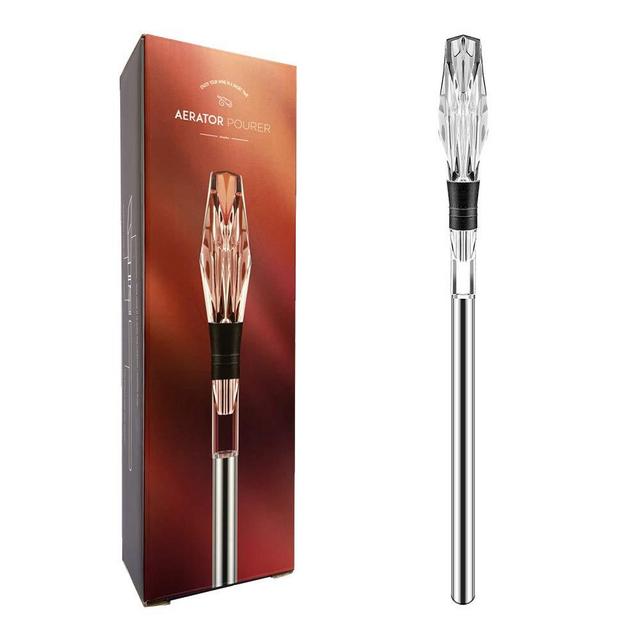 Wine Chiller, Upgraded 3-in-1 Stainless Steel Bottle Cooler Stick, Rapid Iceless Chilling Rod with Air Aerator & Pourer - Perfect Wine Accessories Gift