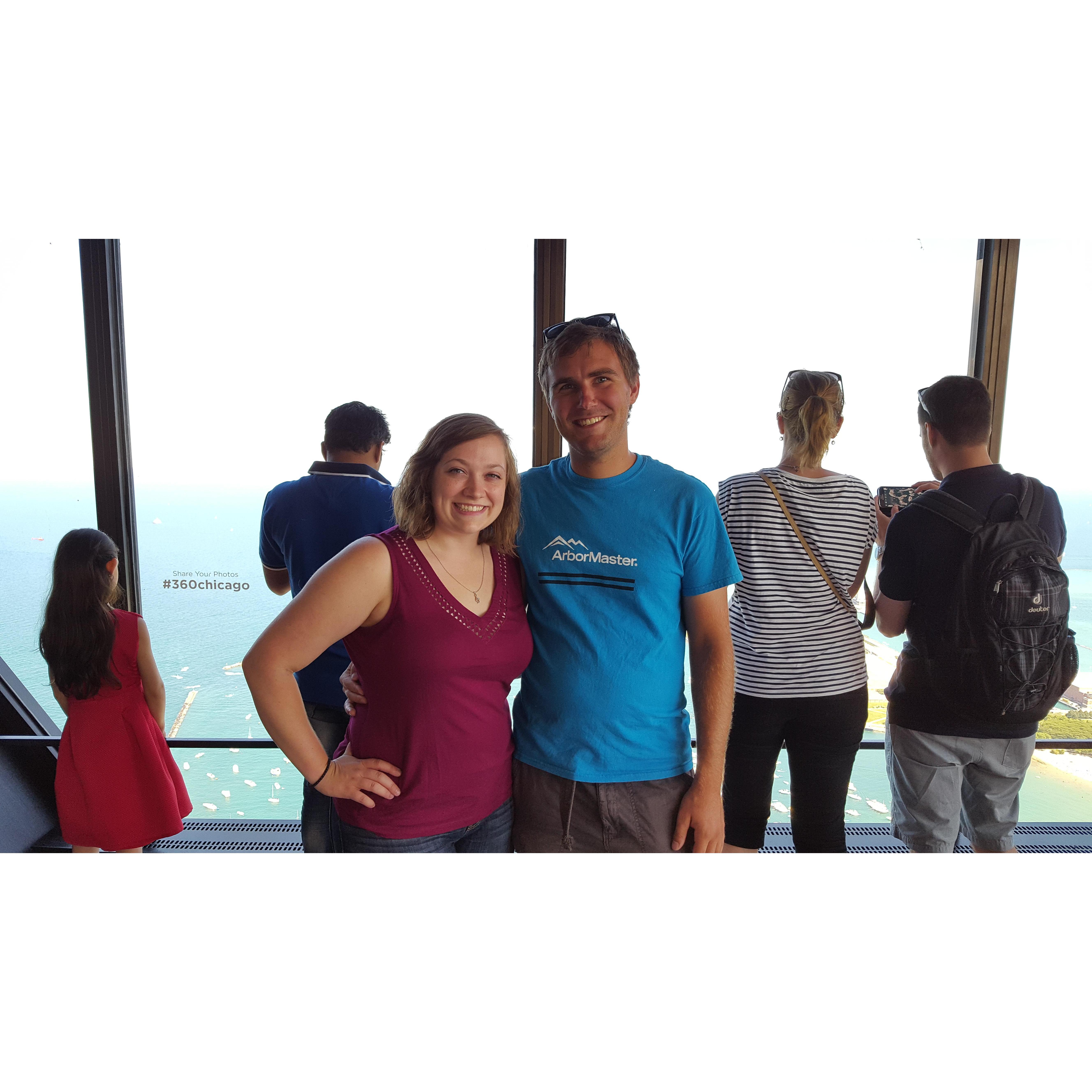 Up in the Observation Floor in the Hancock Building