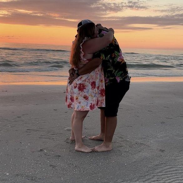 Right after he popped the question!