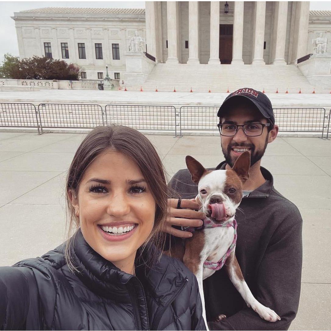 Quick pic in front of the Supreme Court!