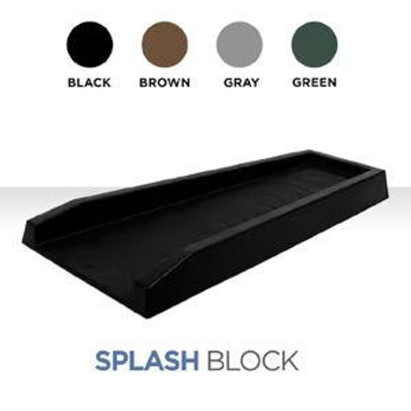 Spectra Splash Block Vinyl 24-in Black Splash block