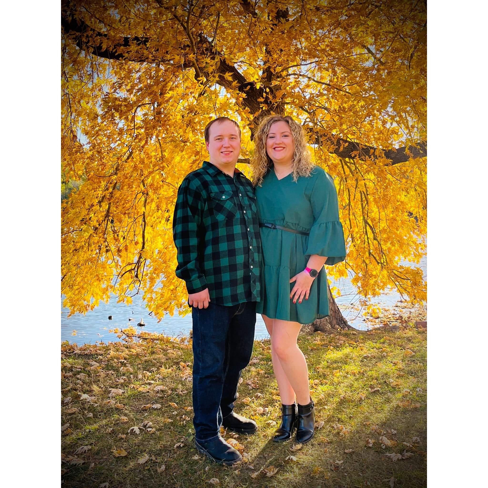 I fell in love underneath a tree.