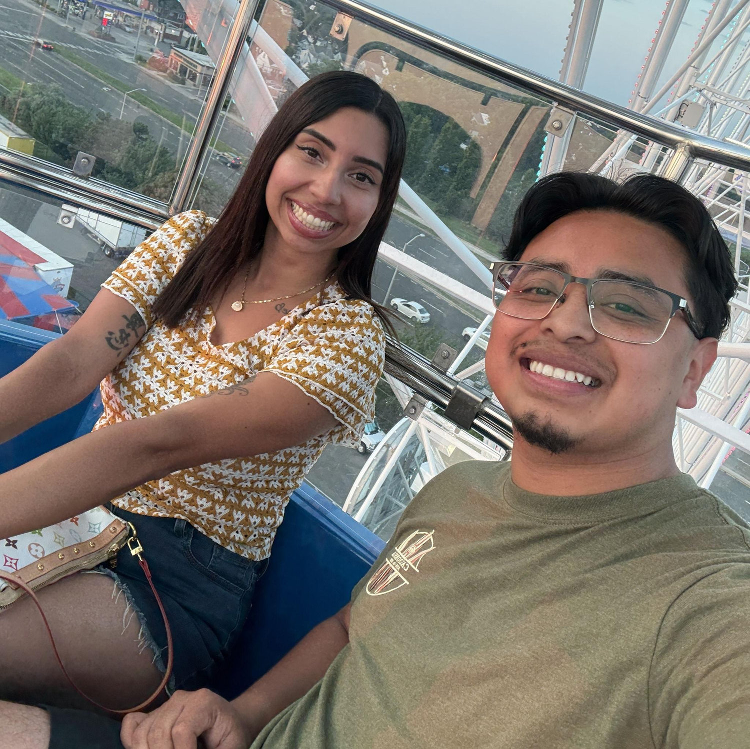 Our first picture together (we were shy!) 🙈