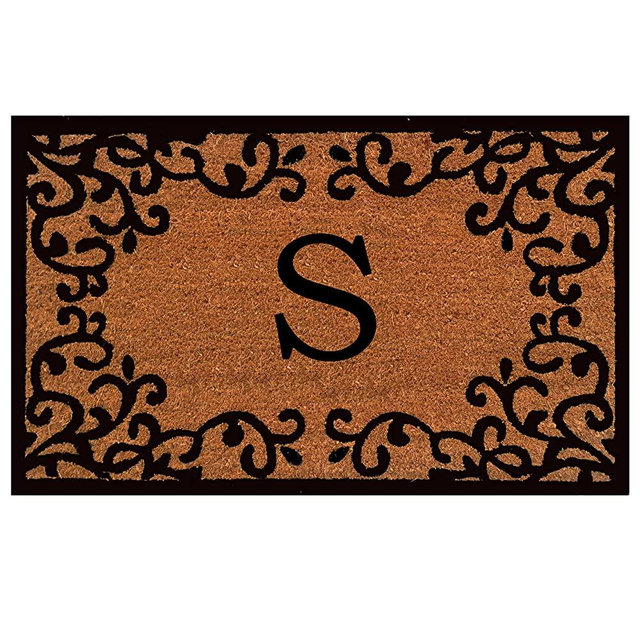 Calloway Mills 180022436S Chateaux Monogram Doormat, 24" x 36" (Letter S)