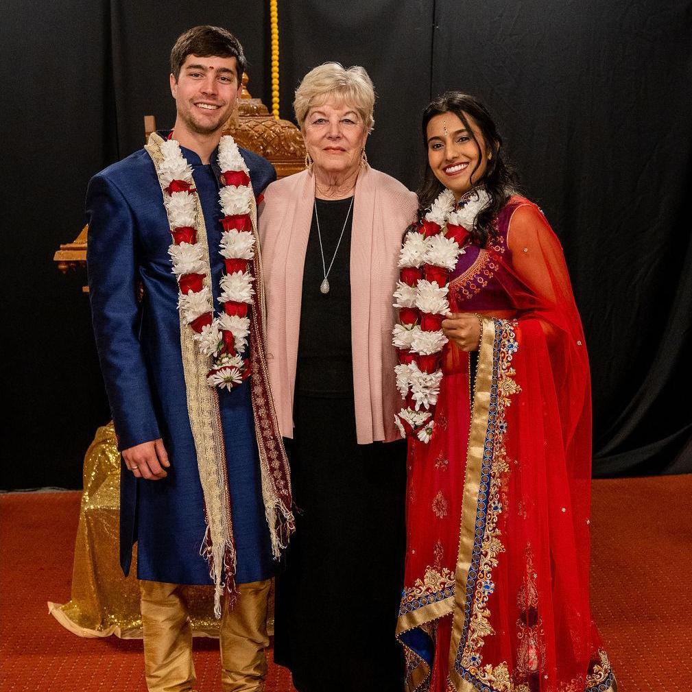Betty (John's mother) and the couple