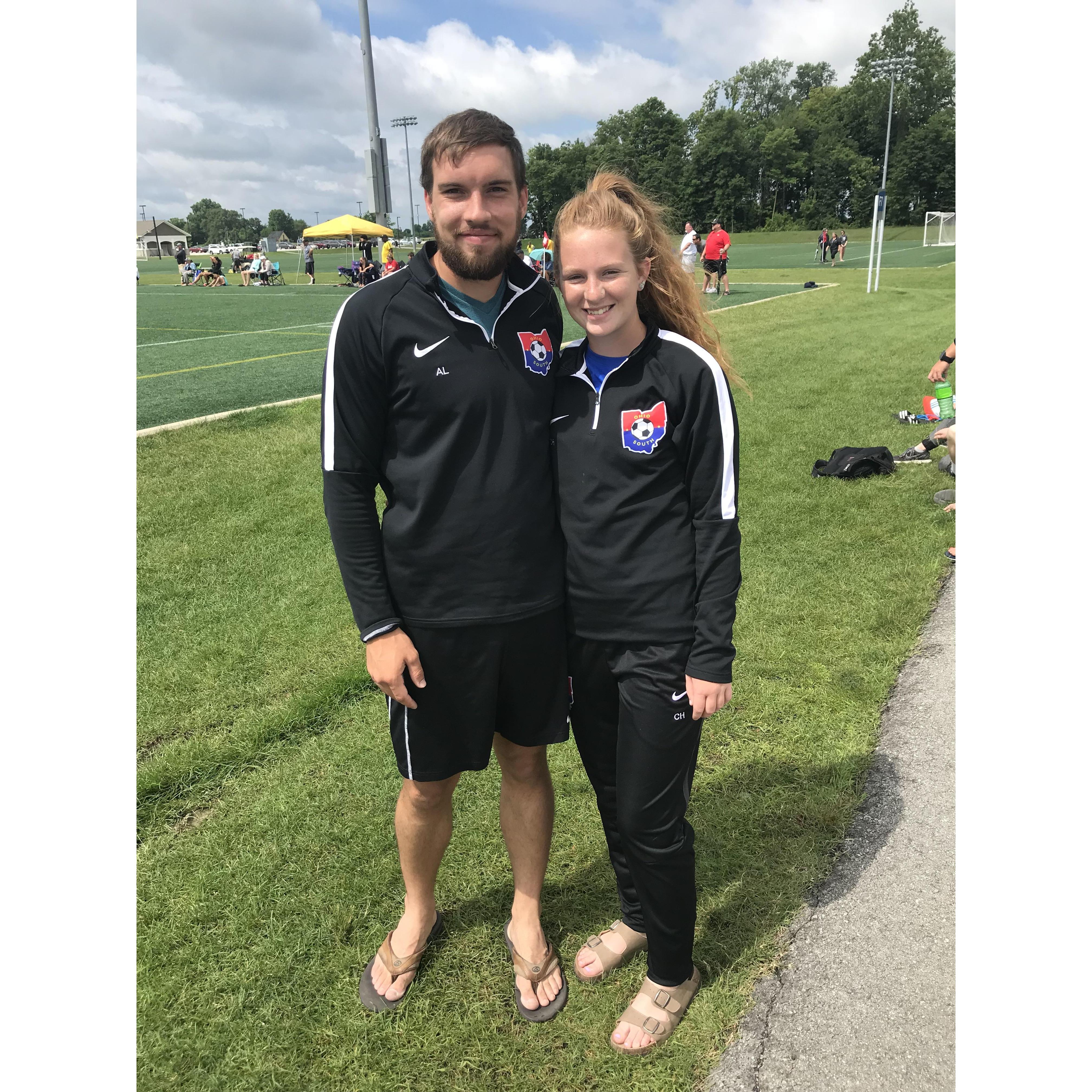 We met when we were selected as referees for Midwest Regionals