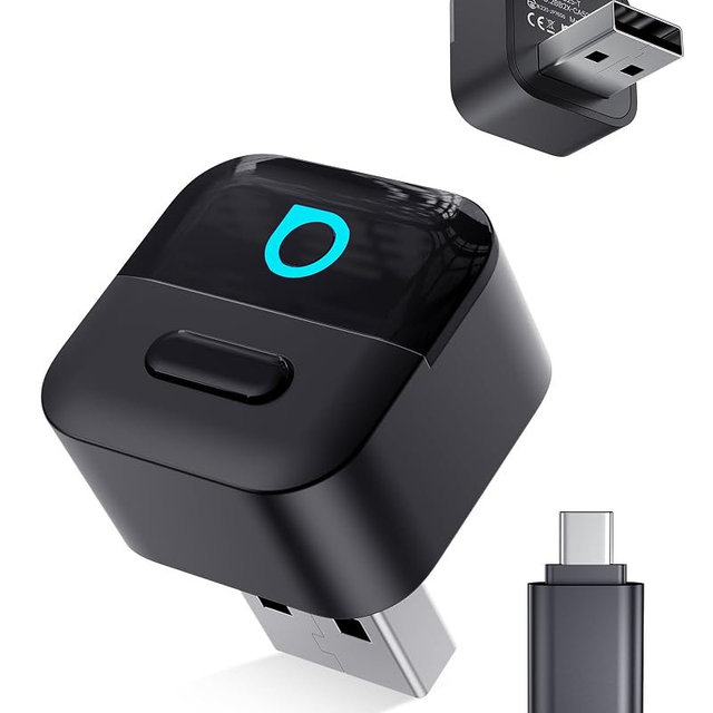 OTTOCAST Mini Pico (2026 Version) Wireless 2-in-1 CarPlay & Android Auto Adapter, Plug & Play Dongle for iPhone & Android, Auto Connect, One-Tap Disconnect,Wi-Fi 6 & Bluetooth 5.4 for Low-Latency