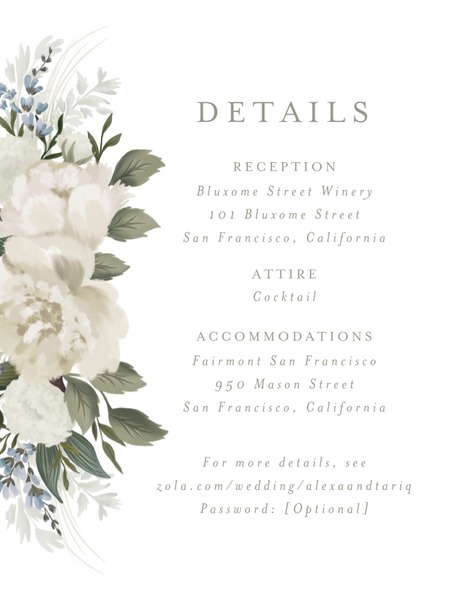 ＊ネム 様 オーダーページ＊ Juniper | White | Zola Wedding Enclosure Cards