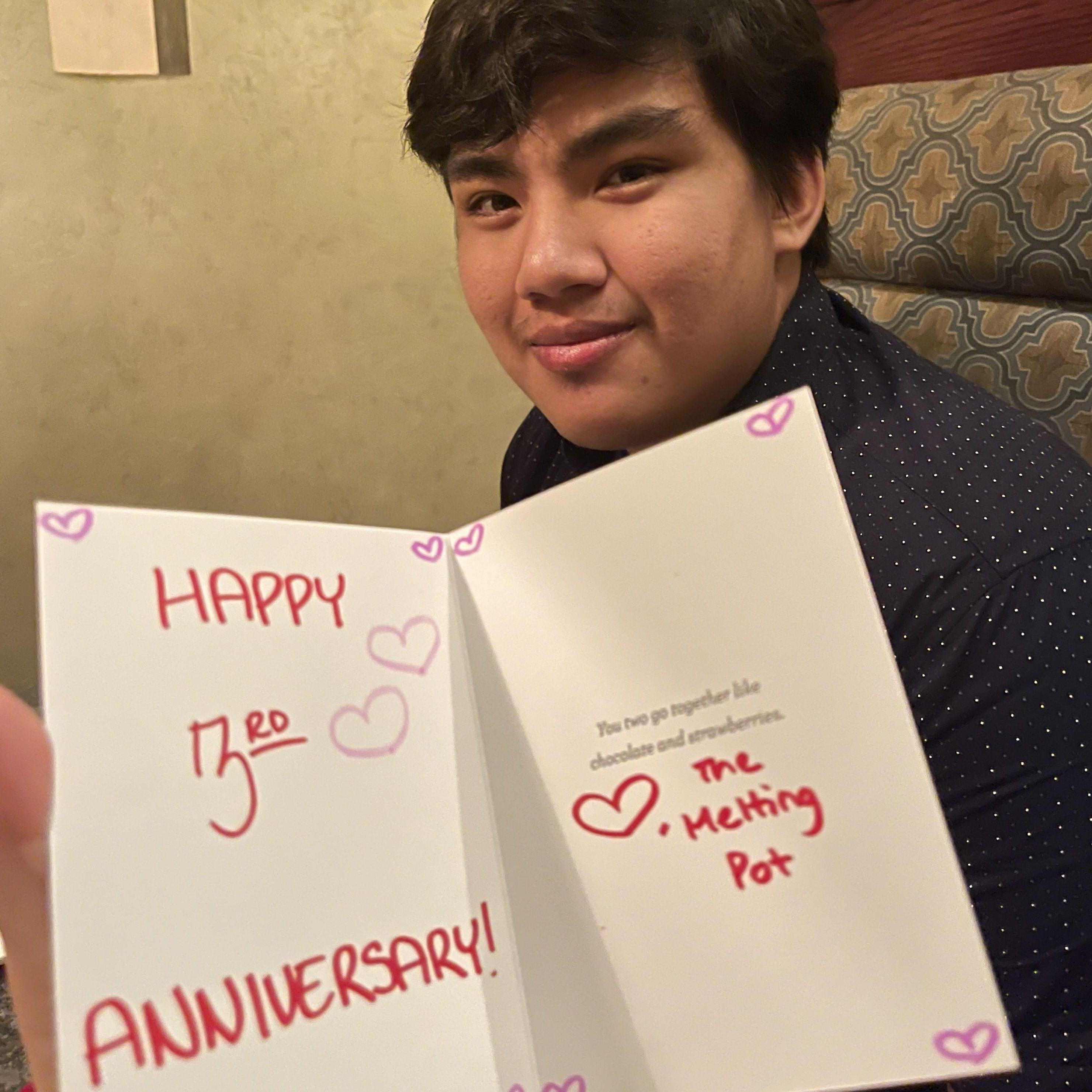 Our 3rd anniversary.