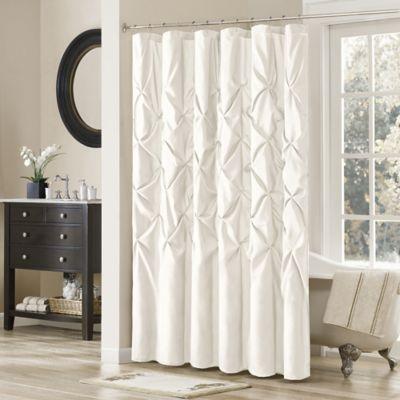 Madison Park Laurel 72-Inch x 72-Inch Shower Curtain in White
