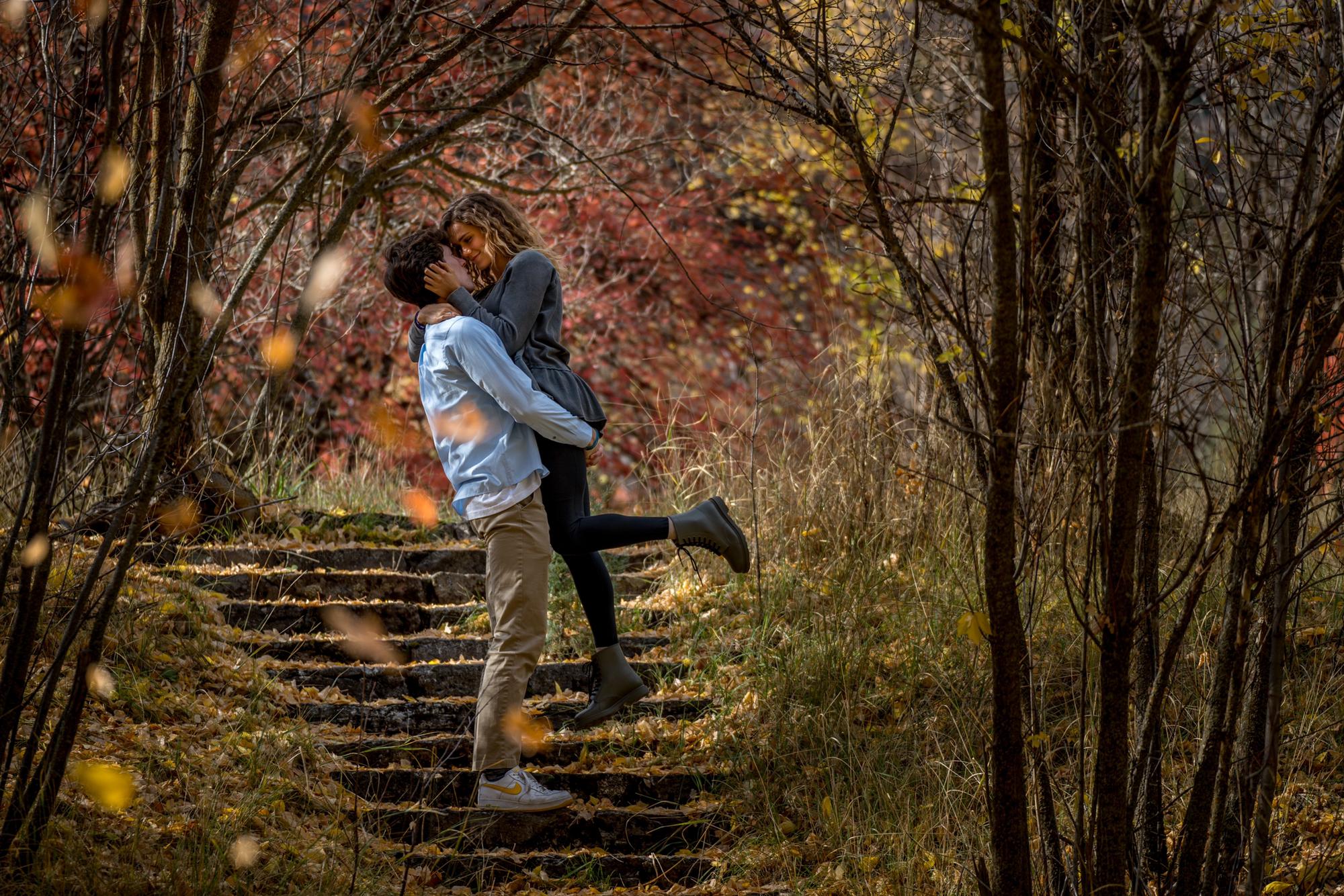 ft. Dave Griffiths behind the camera and Rachel Griffiths throwing leaves for dramatic effect.