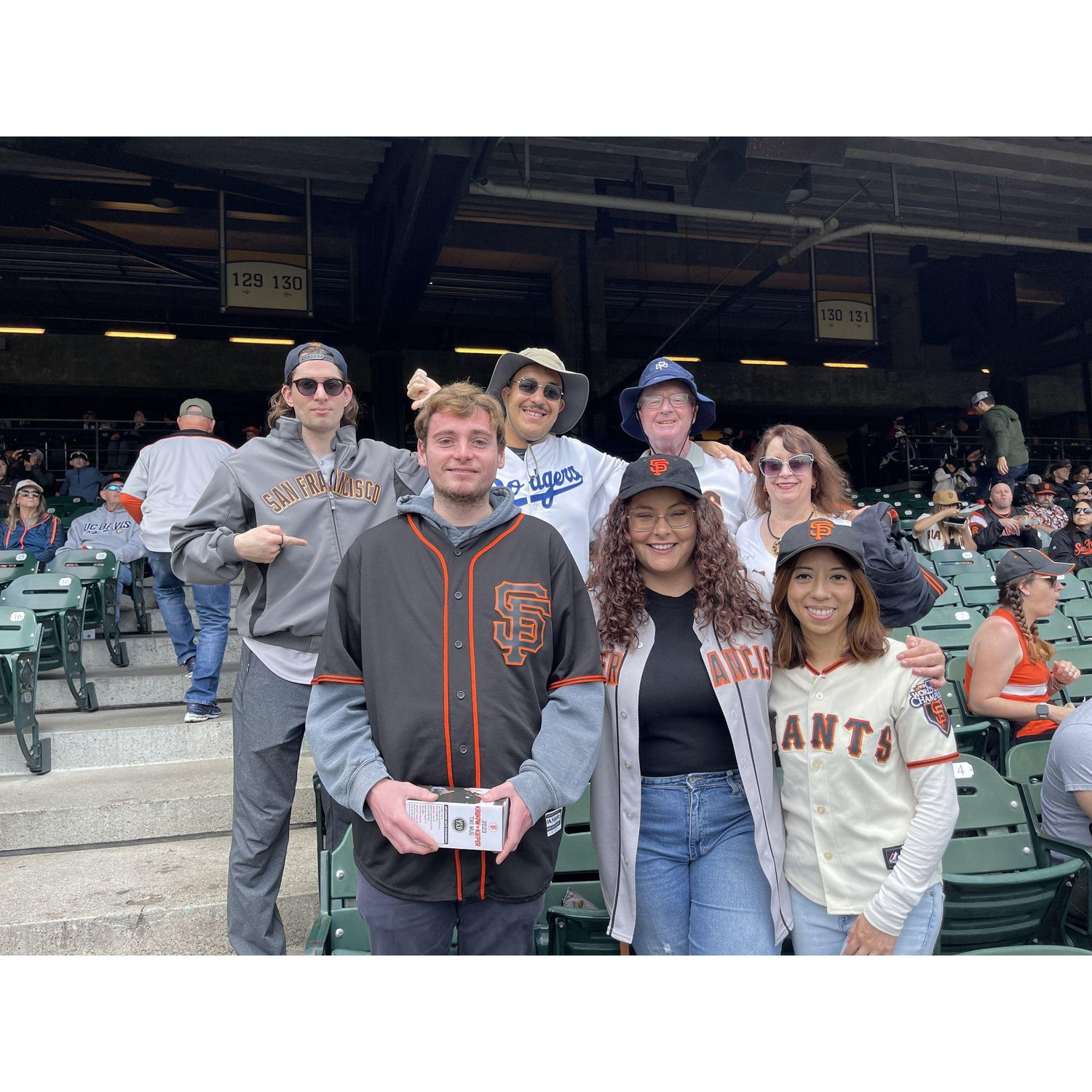 First family baseball game. Go Giants!