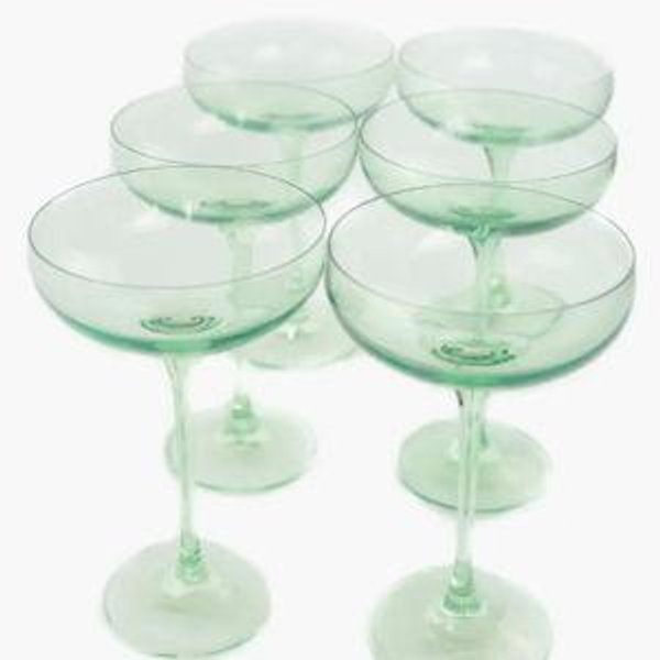 Estelle Colored Glass Set of 6 Stem Coupes | Nordstrom