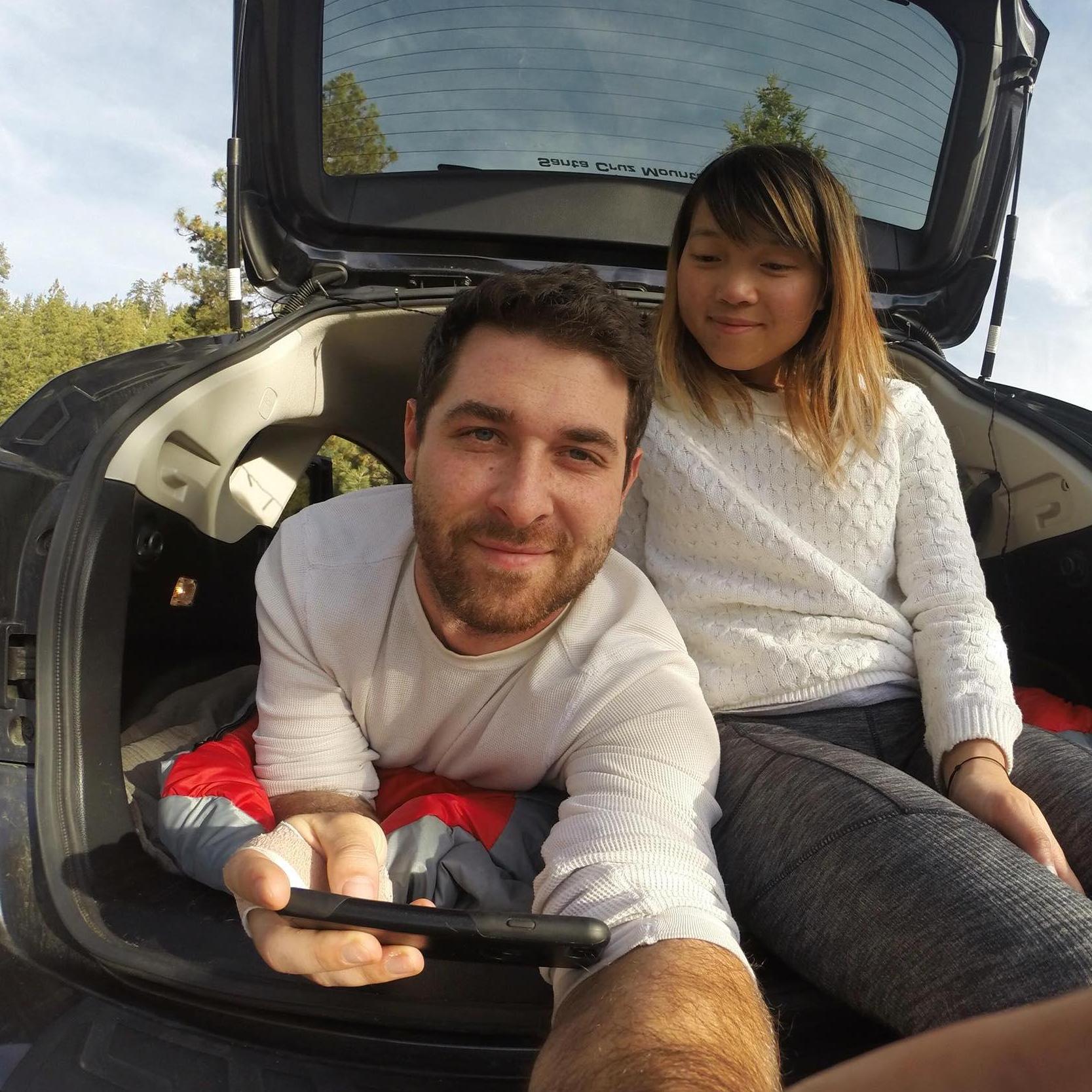 Isaac and Kim on a day trip to Lake Tahoe
