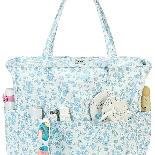 Waterproof Beach Tote Pool Bags for Women Ladies Extra Large Gym Tote Carry On Bag With Wet Compartment for Weekender Travel